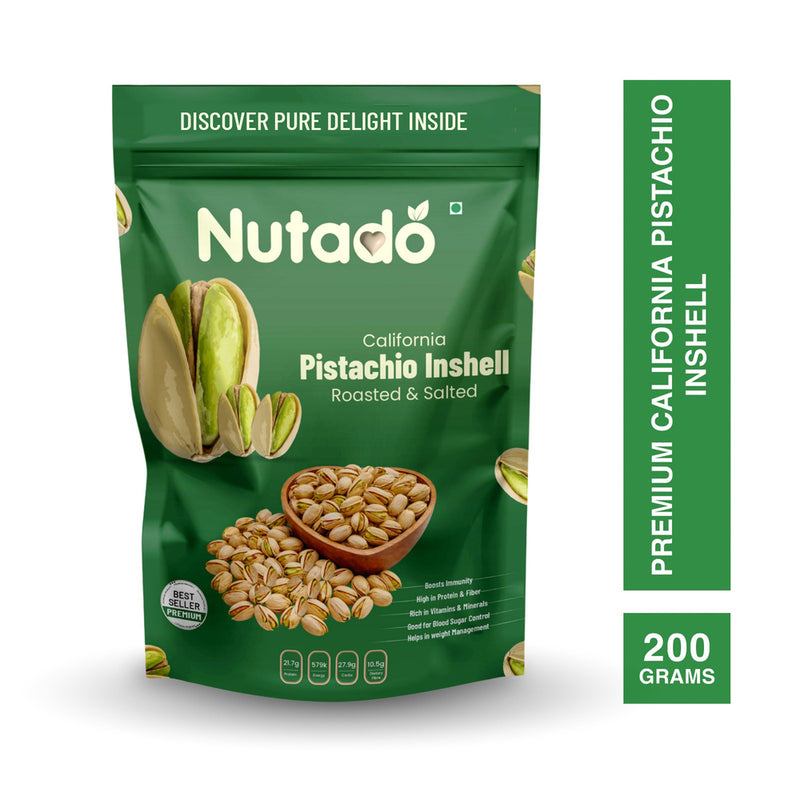 Premium California Roasted & Salted Pistachios 200g