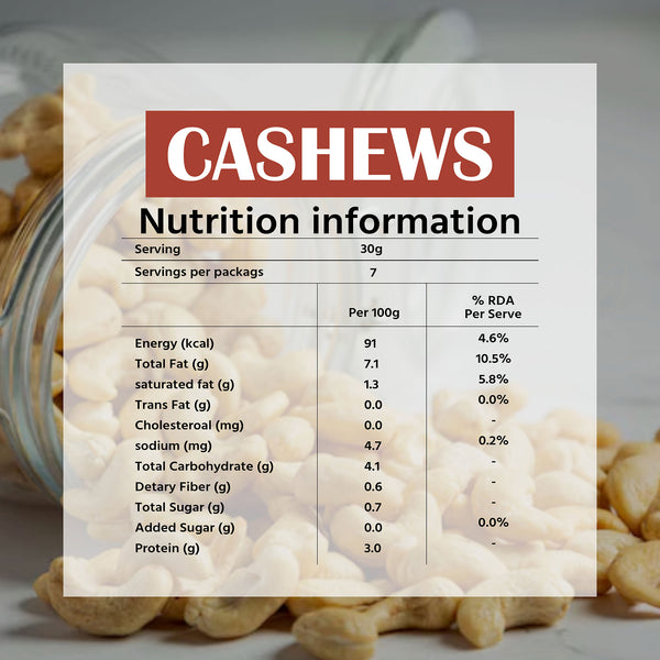 Premium Whole Cashews 200g image 8