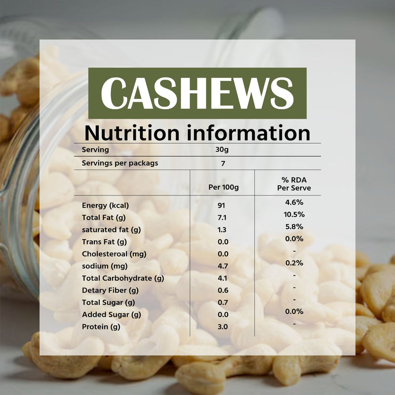 Nutado Classic Cashew | 1 Kg Info Image