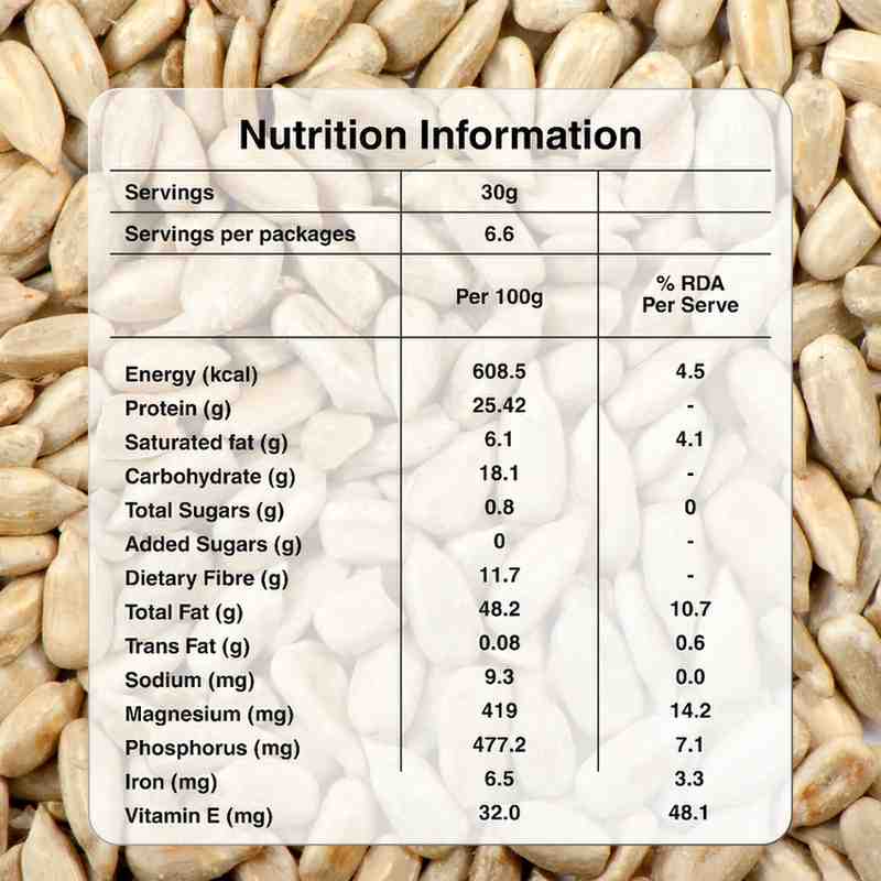 Premium Sunflowers Seeds | 500g Info Image