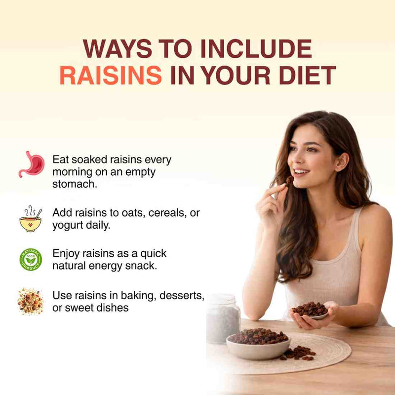 Classic Indian Green Raisins | 500g Info Image